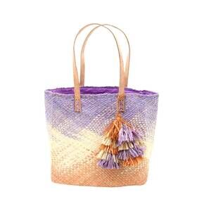 NEW SHEBOBO holden ombre straw handbag in wisteria